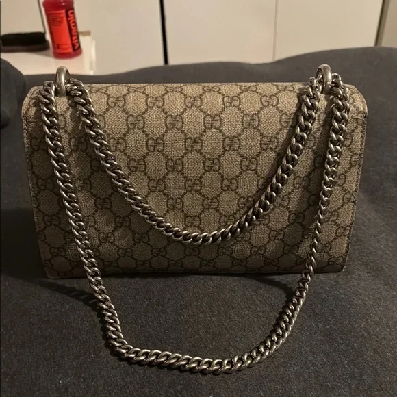 Gucci Brown Monogram Shoulder Bag - Picture 2 of 4